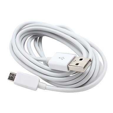 2 METER EXTRA LONG WHITE MICRO USB CHARGING ANROID CABLE PIN HIGH QUALITY