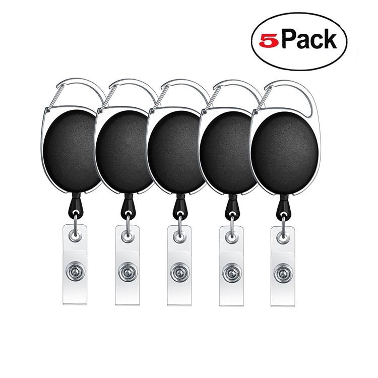 5 pack yo-yo clip black