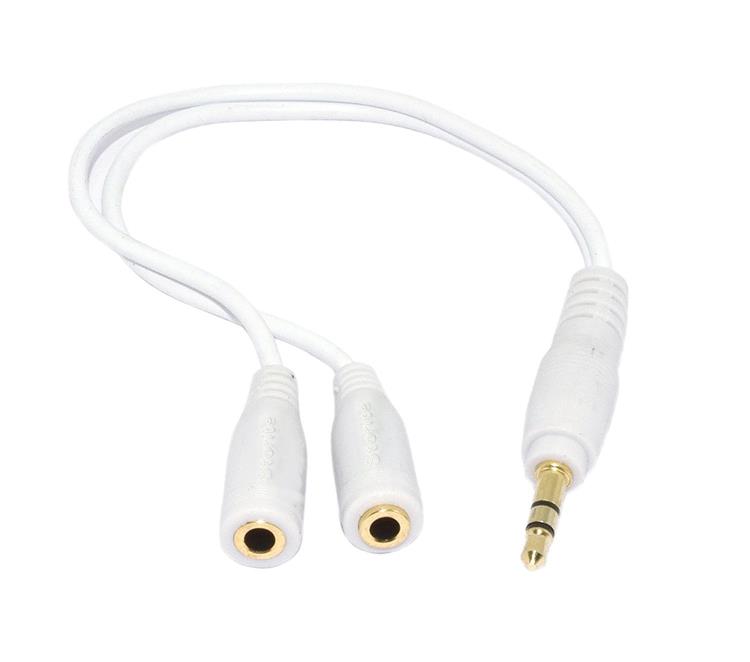 3.5mm Speaker/headphone Splitter white