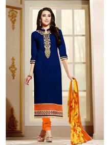 Latest Exclusive Blue Color Salwar Suit