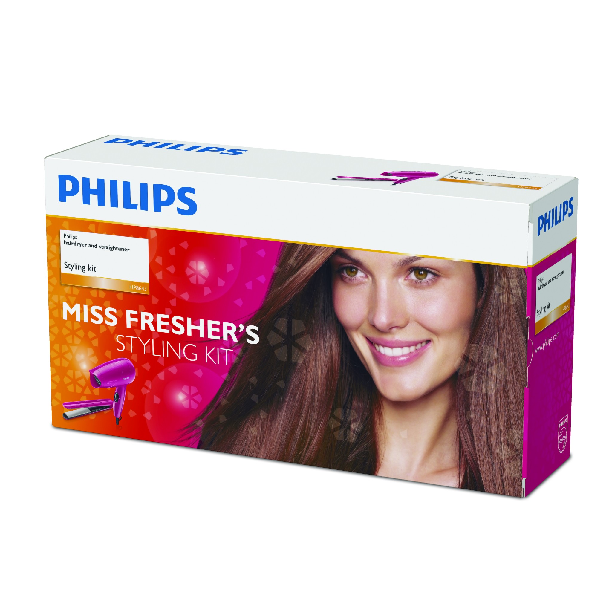 PHILIPS HP8643 HAIR STYLING KIT (PINK)