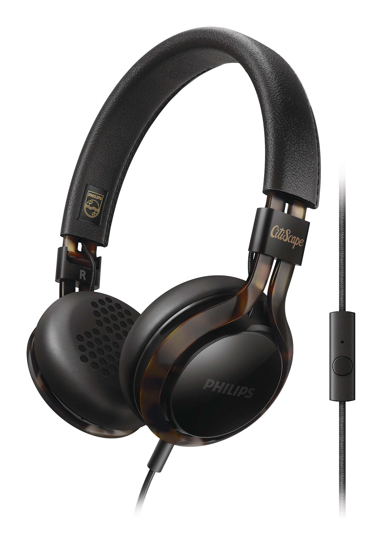 PHILIPS SHL-5705 ON-EAR HEADPHONES (BLACK)