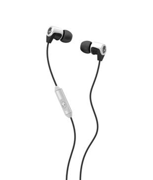 Skullcandy S2RFDA-074 Riff Mobility 2.0 In Ear Eaphones W/Mic (White/Black)