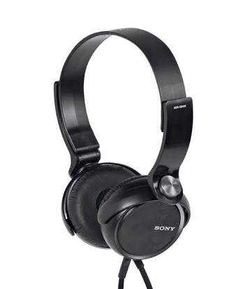 SONY MDR-XB400 OVER EAR HEADPHONES BLACK