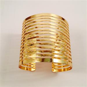 Chic Gold toned cuff bracelet  